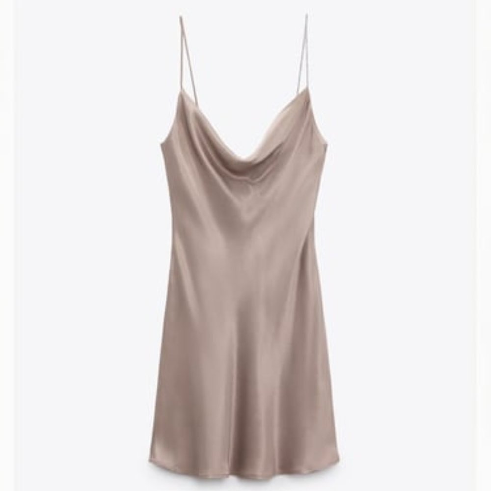 NWT RHINESTONE STRAP SLIP DRESS.